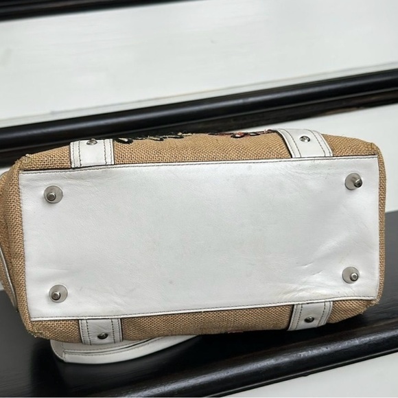 Coach Rare Vintage 2005 Straw Bumble Bee Bag - Picture 9 of 15